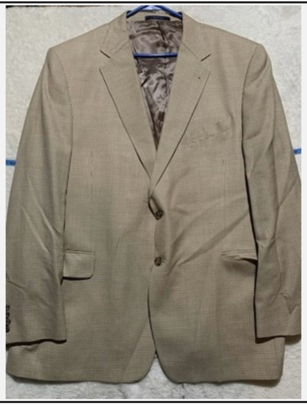 Joseph Abboud Men’s Tan Suit Jacket Size 48L